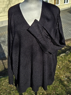 MARINA V Chandail en tricot léger avec bordure aux côtés