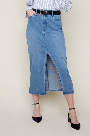 RENUAR Jupe longue en jeans