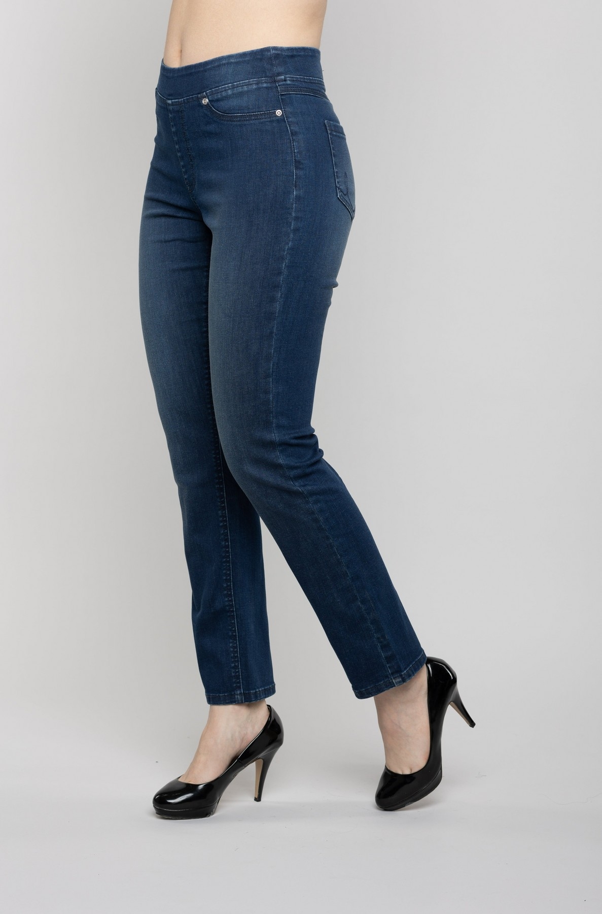 CARRELI Jean pull on jambe droite Taille