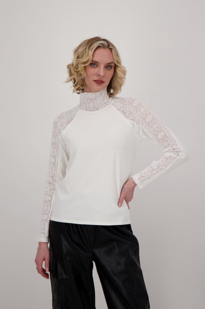 Pull Femme INC International Concepts Bleu Dentelle Avec Détail Trou De Serrure - Taille P/L