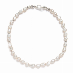 BEBLUE Collier Be Ageless en perle d'eau douce et argent 925