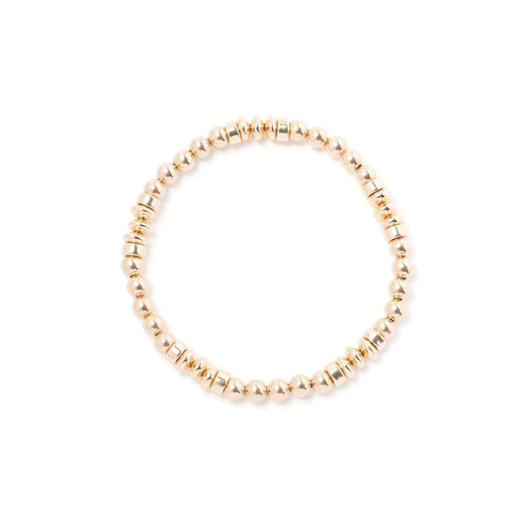 BEBLUE Bracelet Be Strong en perles d'or plaqué 14kt