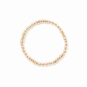 BEBLUE Bracelet Be Strong en perles d'or plaqué 14kt