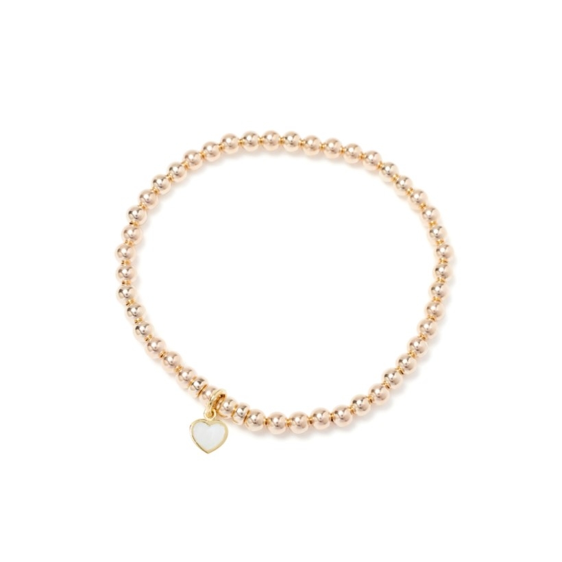 BEBLUE Bracelet Be Gifted en or plaqué 14 kt et breloque Coeur