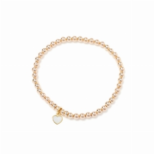BEBLUE Bracelet Be Gifted en or plaqué 14 kt et breloque Coeur