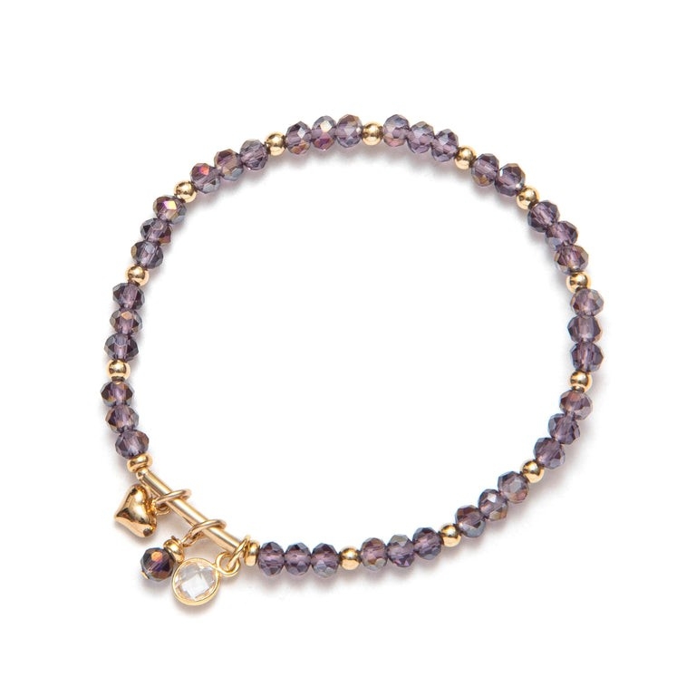 BEBLUE Bracelet Be Celebrate en perles de cristal avec breloques