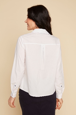 RENUAR Chemisier de coupe ample avec poche de poitrine