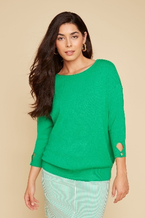 RENUAR Chandail à col bateau C-Jade Taille XL