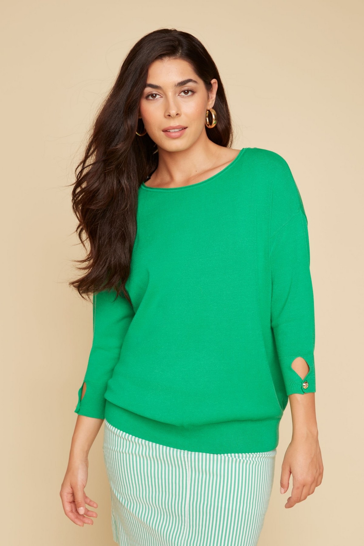 RENUAR Chandail à col bateau C-Jade Taille XXL
