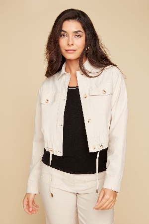 RENUAR Veste carrée courte C- Huître