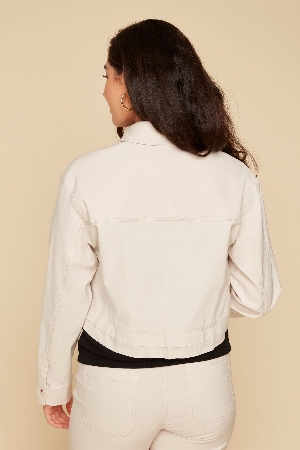 RENUAR Veste carrée courte C- Huître