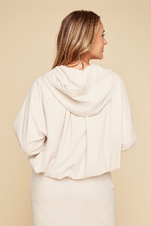 RENUAR Veste de tissu technique à capuchon C-Huître