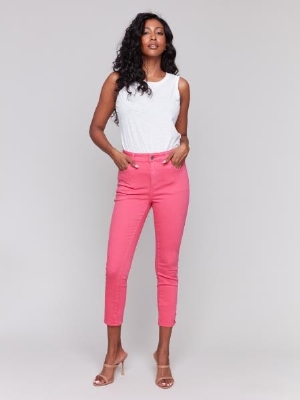 CHARLIE B Jeans de couleur à jambes 3/4 étroites C-Paradis