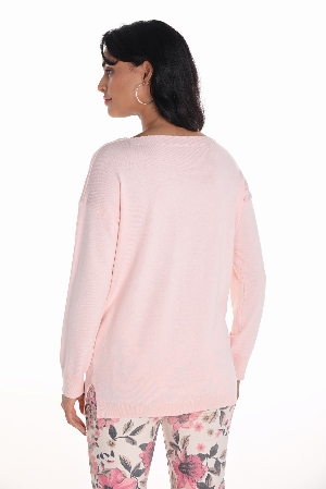 FRANK LYMAN Chandail à manches longues C- Rose pâle