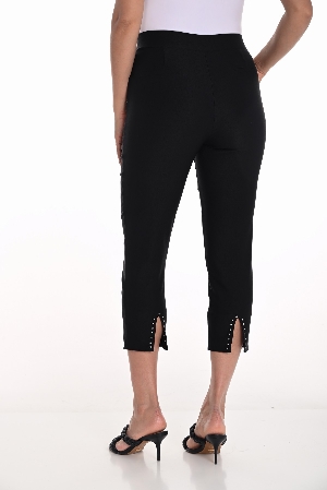 FRANK LYMAN Pantalon à jambes fuseaux 3/4 C-Noir Taille S