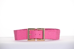 FRANK LYMAN Ceinture de tissu avec boucle dorée  C-Fuschia