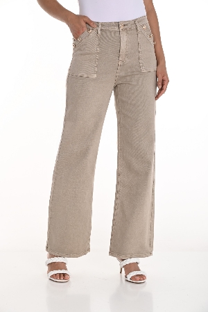 FRANK LYMAN Jeans classique avec détail mode C-Beige