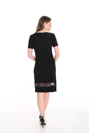 FRANK LYMAN Robe avec imprimé au buste C-Noir