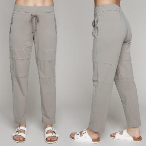 CARRÉ NOIR Pantalon pull on en tissu technique C-Kaki