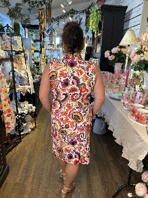CARRÉ NOIR  Robe sans manche à imprimé floral C- Multi