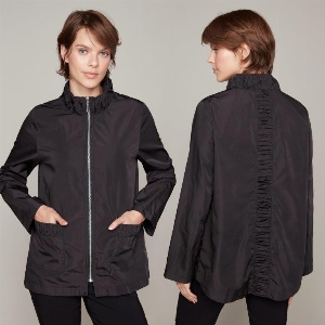 CARRÉ NOIR Manteau léger non doublé de lign A C-Noir
