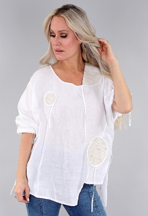 M.TYLER Blouse stylisée avec découpe à l'avant C-Ivoire