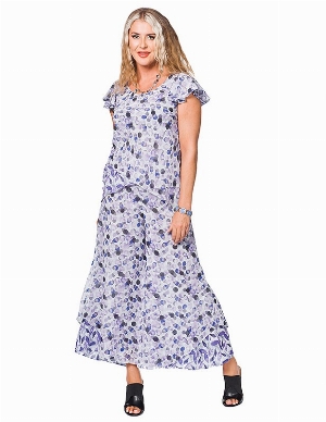 MINKAS Blouse réversible à deux imprimés C-Lilas