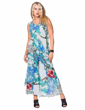 MINKAS Pantalon palazzo C-Multi