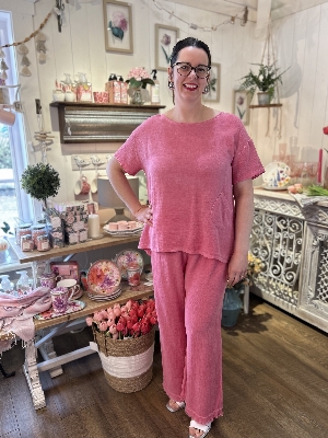 PAOLO TRICOT Tunique boutonniêre au dos C-Corail