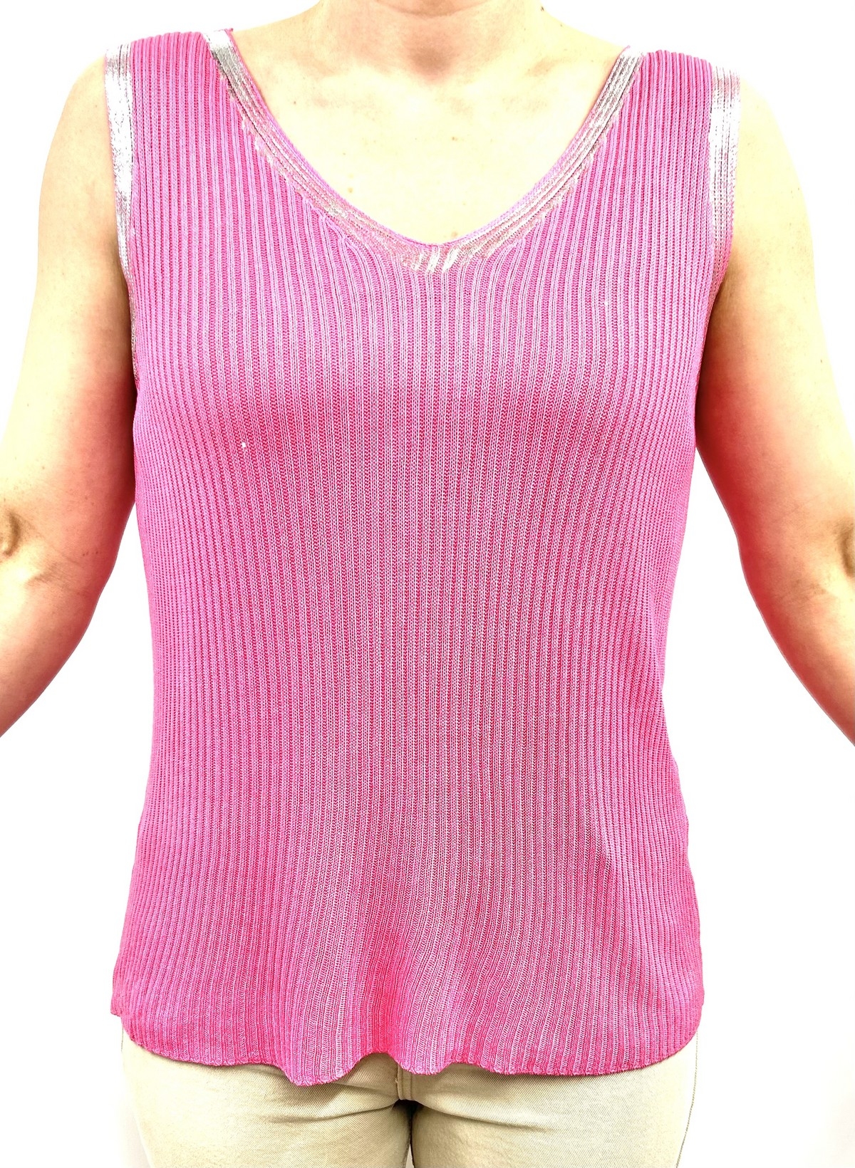 ELISSIA Camisole en tricot fin C-Fushia
