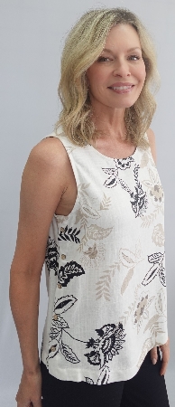 SOFT WORK Camisole avec boutons sur les côtés C- Ivoire