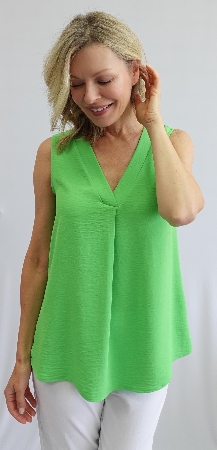 SOFT WORK Camisole avec pli plat devant C- Vert llime