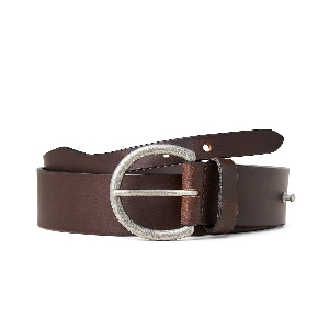 ECO7DISTRIBUTION Ceinture de cuir C- Brun