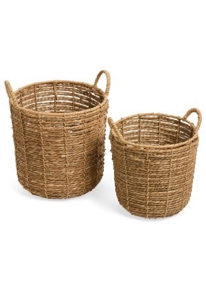 ADV Panier cache-pot en jonc de mer C-Naturel