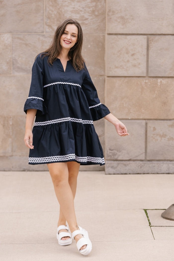SHANNON PASSERO Robe avec détail de galon ondulé blanc C-Blanc Taille L