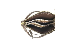 LOUENHIDE Petit sac à bandoulière motif de plaid C-Vanille