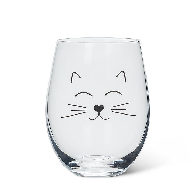 ABBOTT Verre à vin sans pied  Thème: Chat