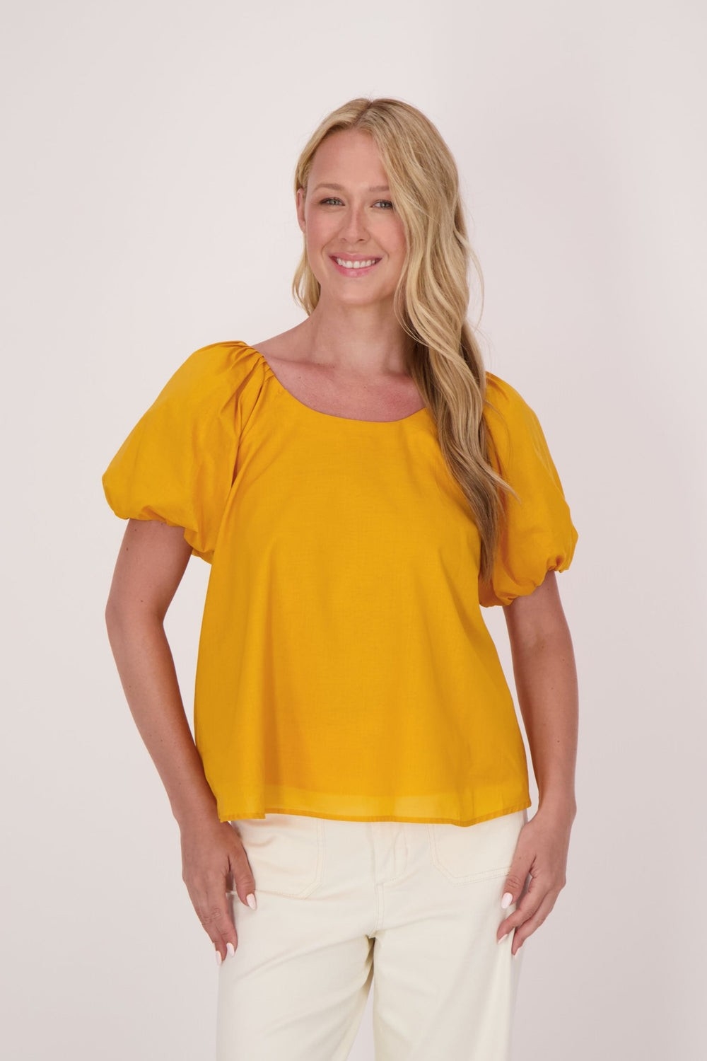 GABBY ISABELLA Blouse à manches courtes bouffantes