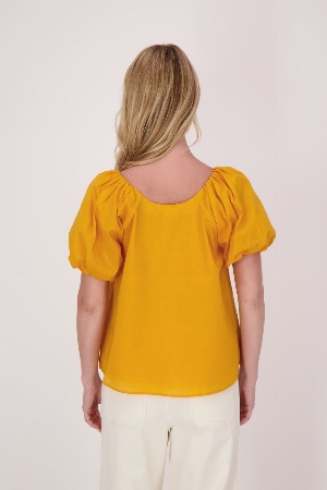 GABBY ISABELLA Blouse à manches courtes bouffantes