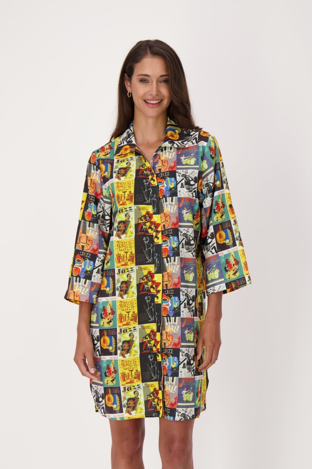 GABBY ISABELLA Robe chemisier imprimé Jazz