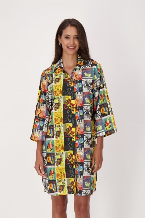 GABBY ISABELLA Robe chemisier imprimé Jazz