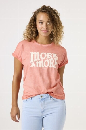 GARCIA T-Shirt avec inscription 'More Amore'