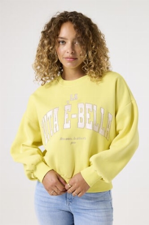 GARCIA Chandail de coton ouaté 'La Vita E-Bella' C-Jaune Taille XL
