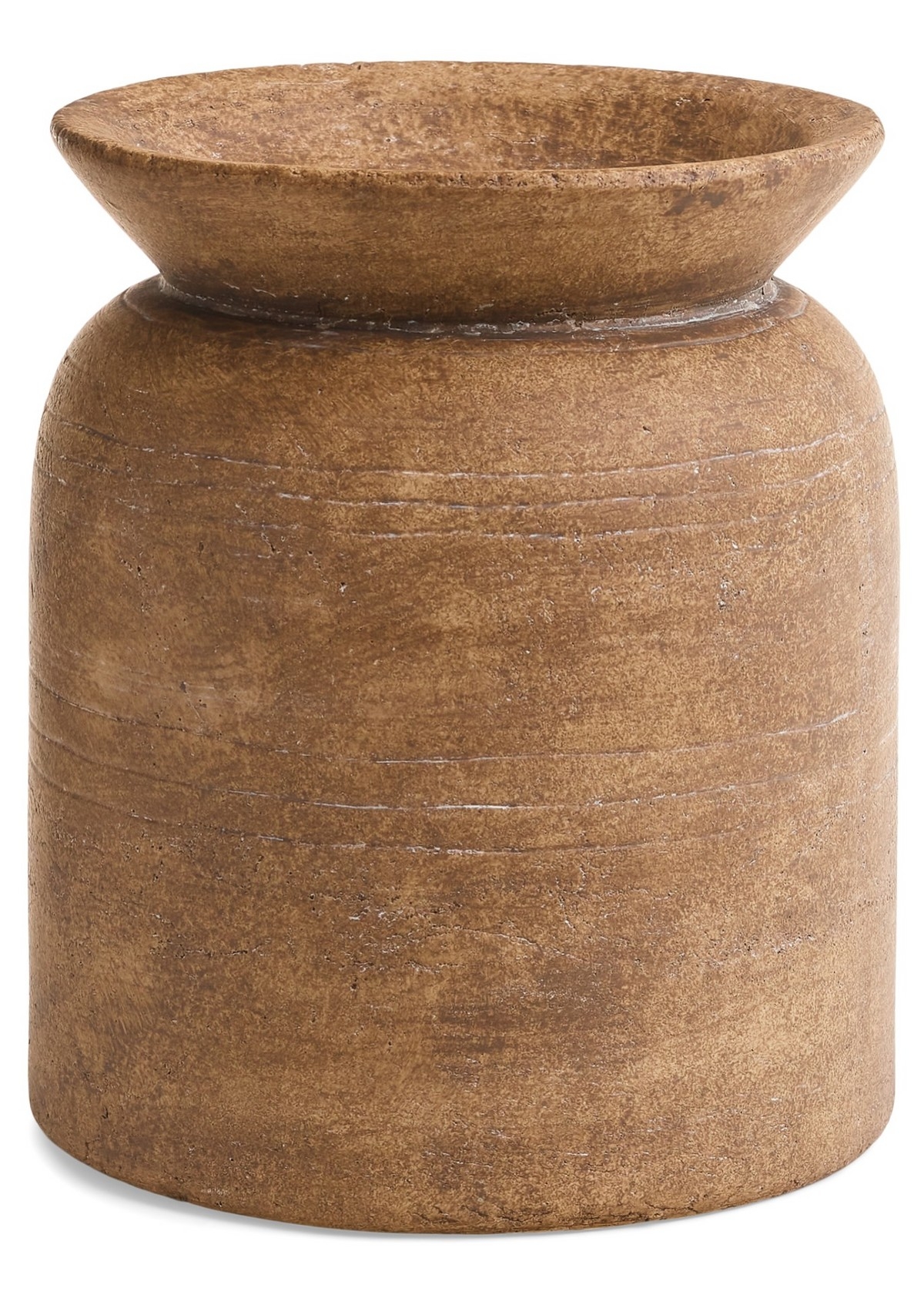 ADV Vase de terre cuite  C-Brun antiqué
