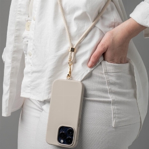 KEDZIE Lanière pour téléphone cellulaire C- Crème