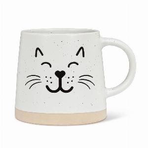 ABBOTT Tasse à base large avec tête de chat 14 oz
