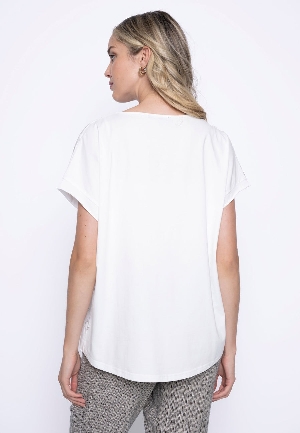 PICADILLY  Chandail à imprimé embossé devant C-Crème Taille XL