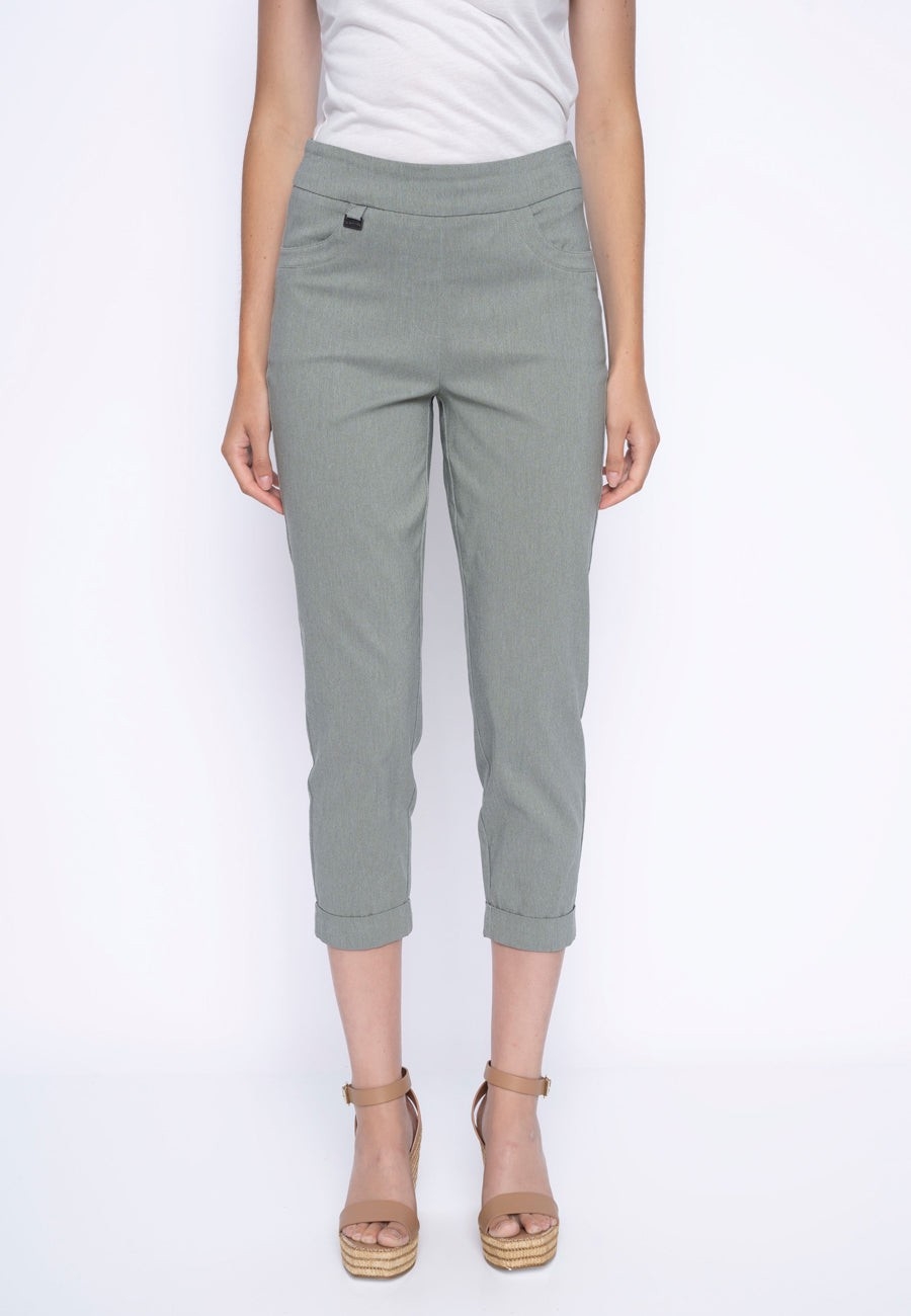 PICADILLY Capri pull on à revers C- Bruyère Sauge Taille 10