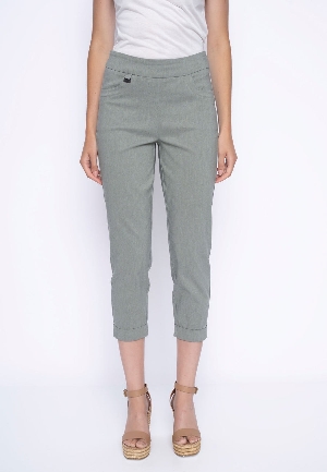 PICADILLY Capri pull on à revers C- Bruyère Sauge Taille 10
