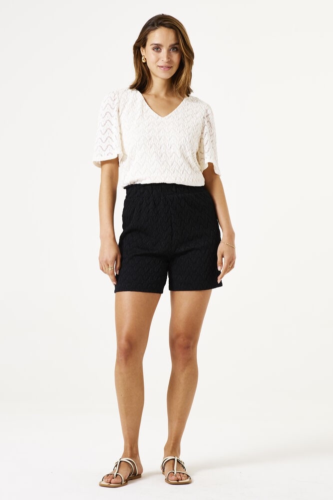 GARCIA Short pull on en dentelle C-Noir